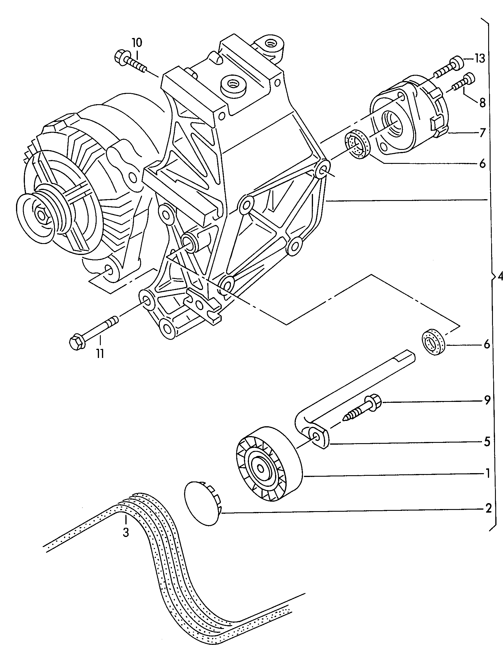 VW N 019 531 3 - Комплект зубчатого ремня ГРМ autosila-amz.com