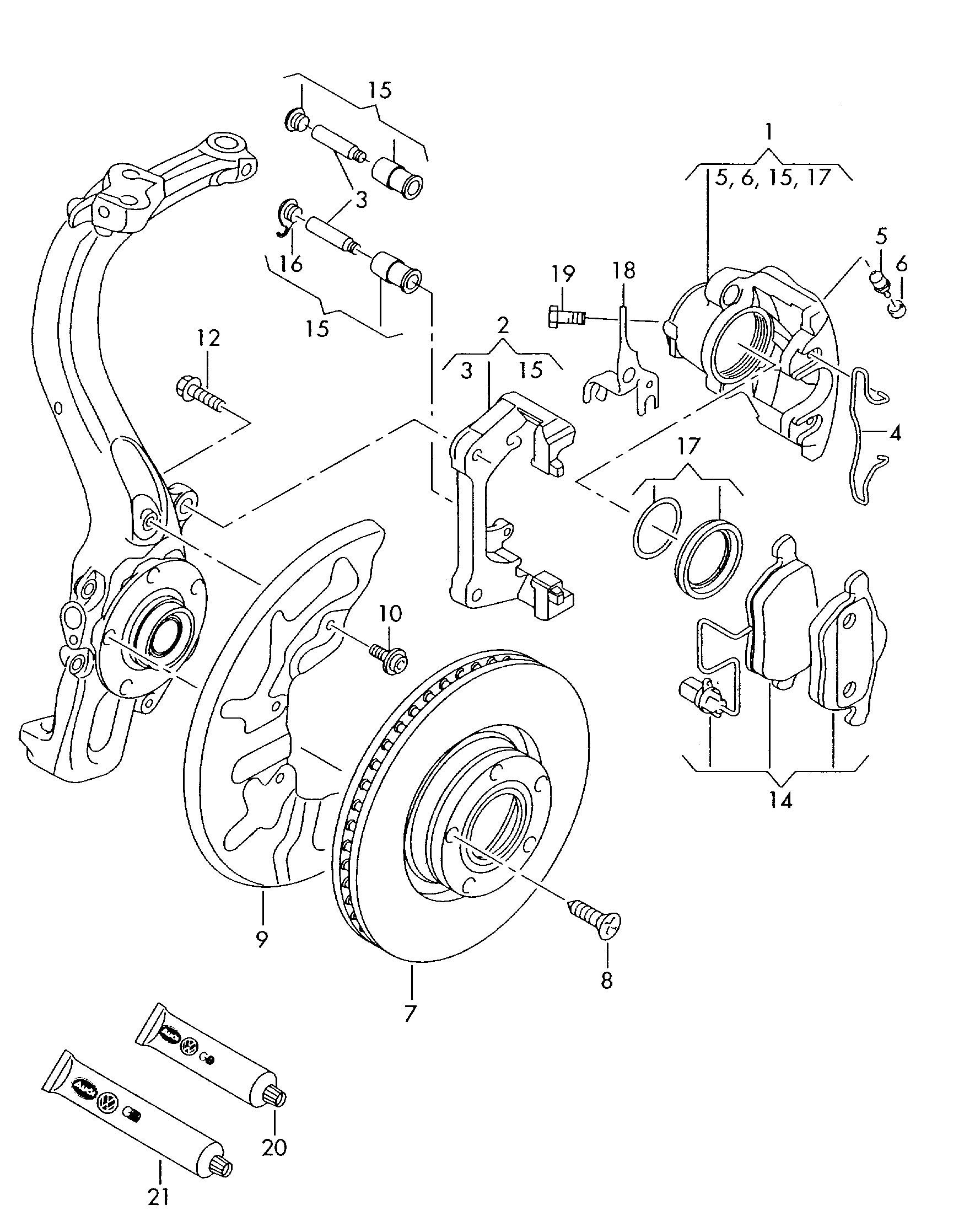 VW 8E0615301R - Тормозной диск autosila-amz.com