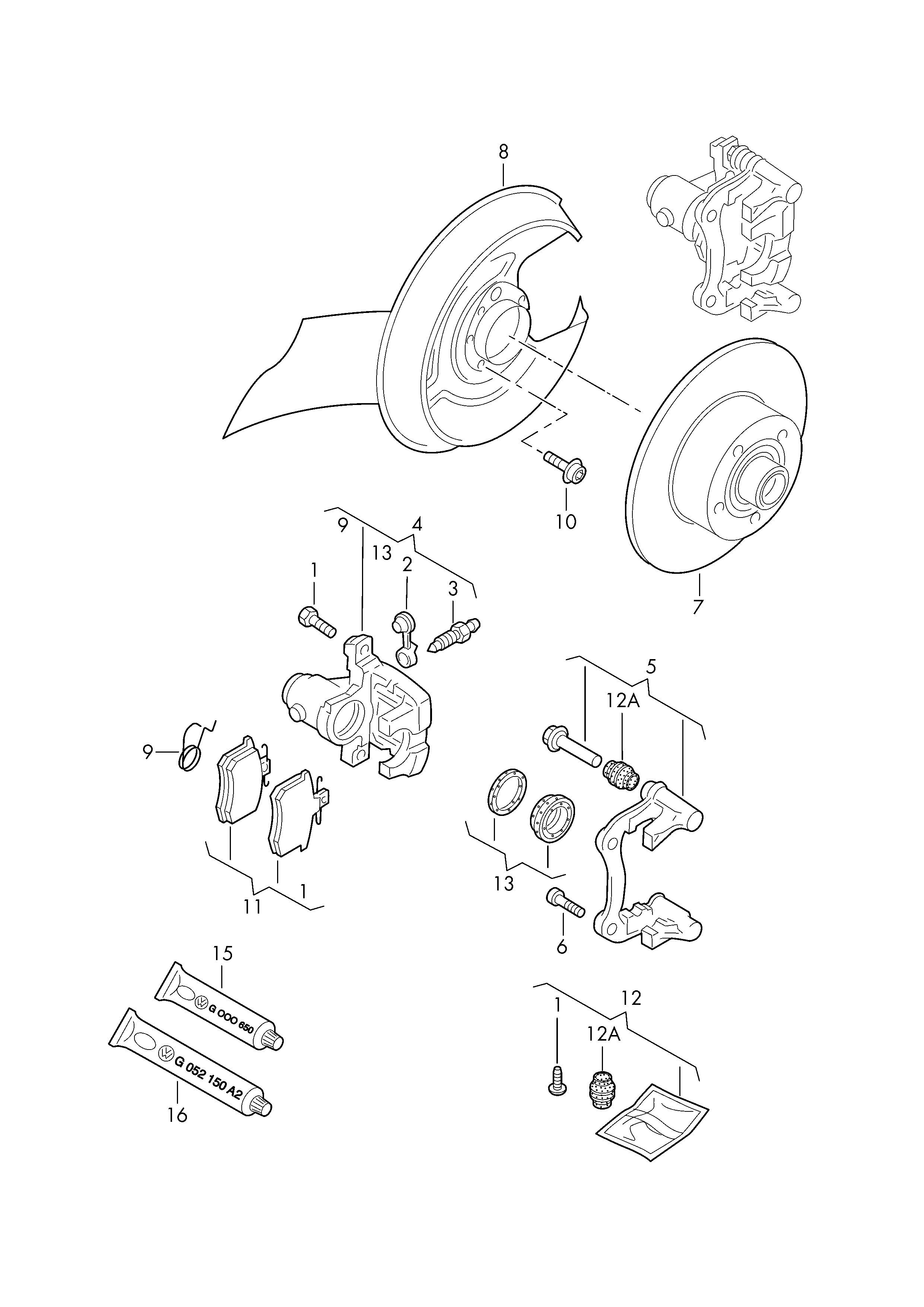 VW 4B0 615 601 - Тормозной диск autosila-amz.com