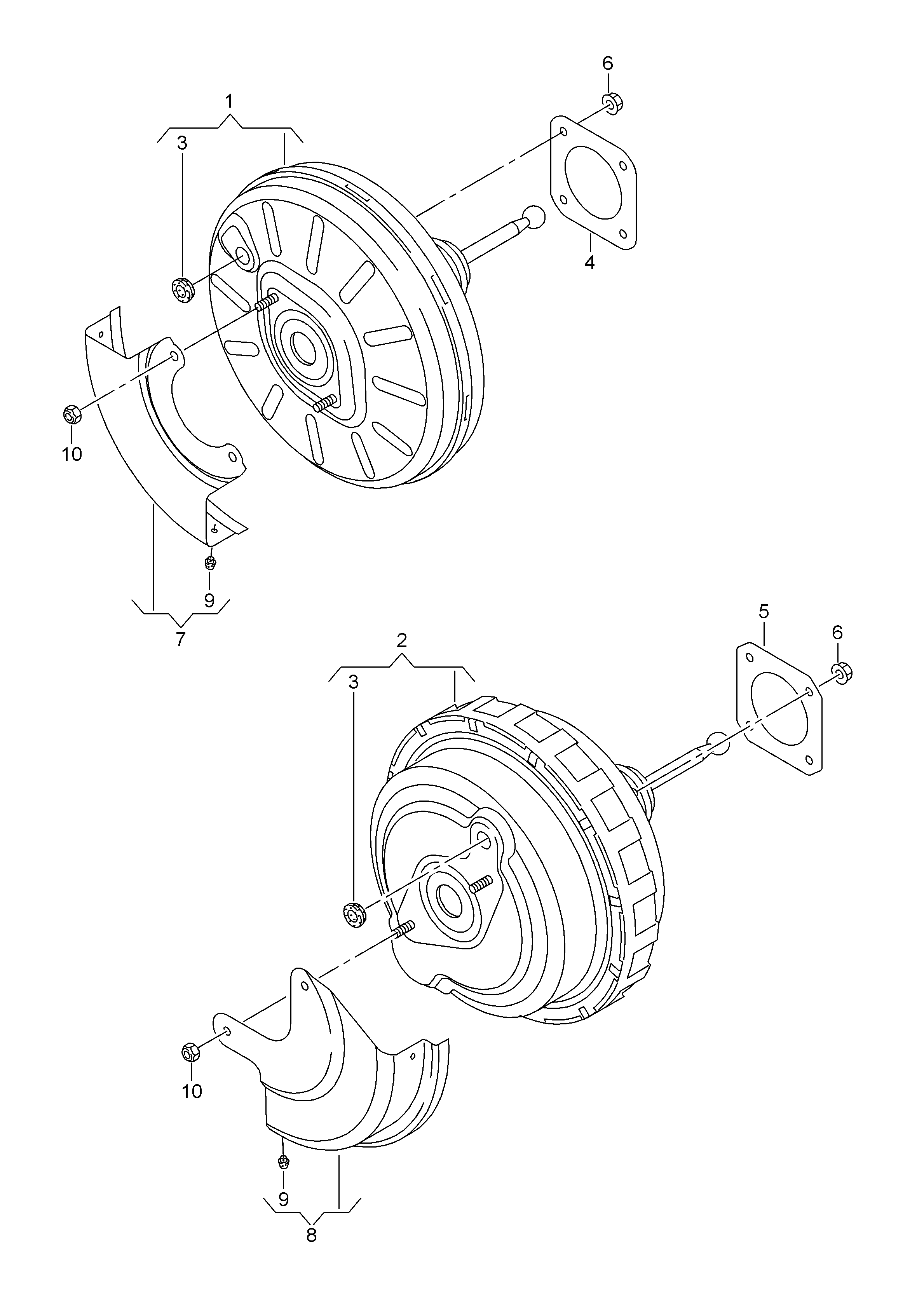 Skoda 5Q1 614 106 A - Усилитель тормозного привода autosila-amz.com