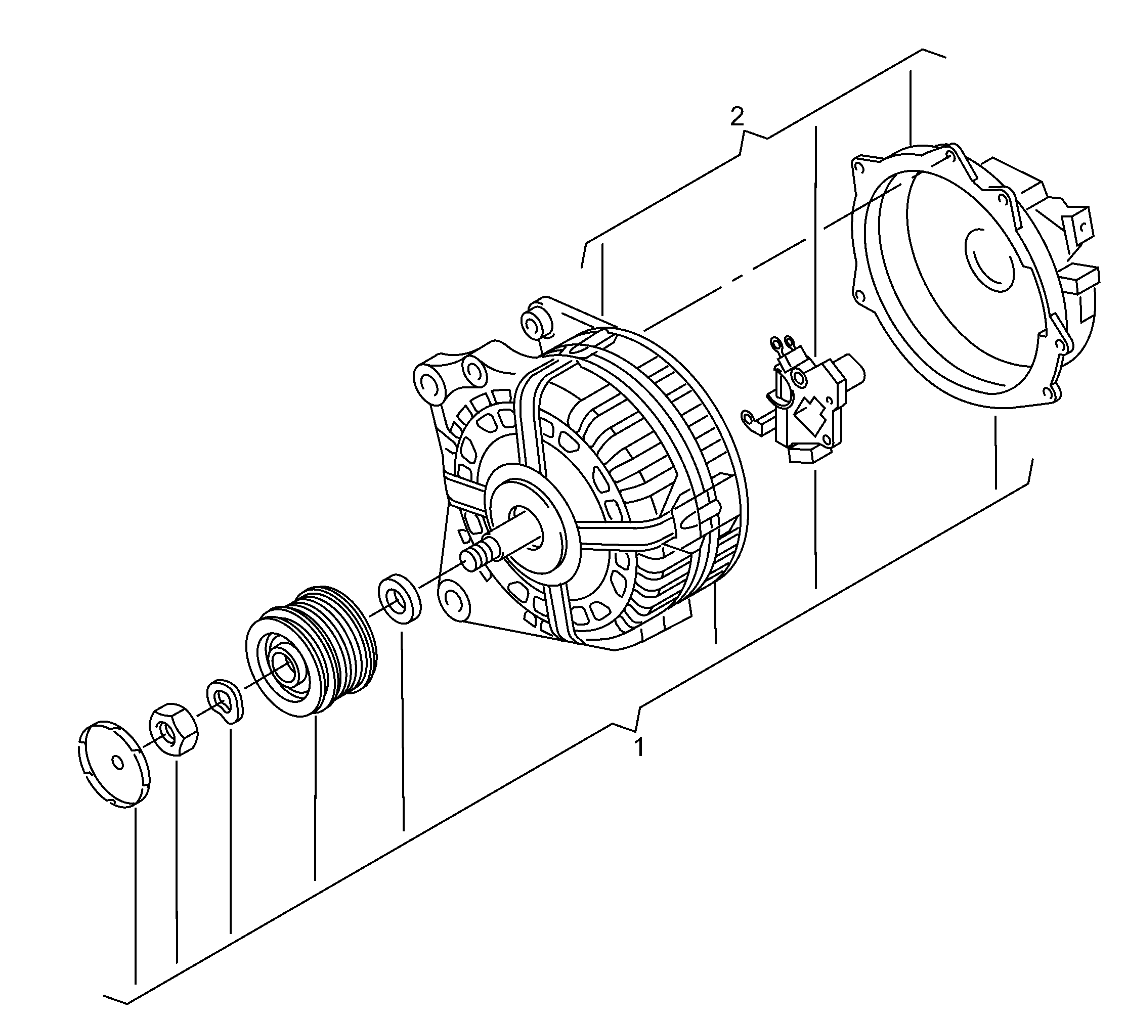 VW 06J 903 023 G - Шкив генератора, муфта autosila-amz.com