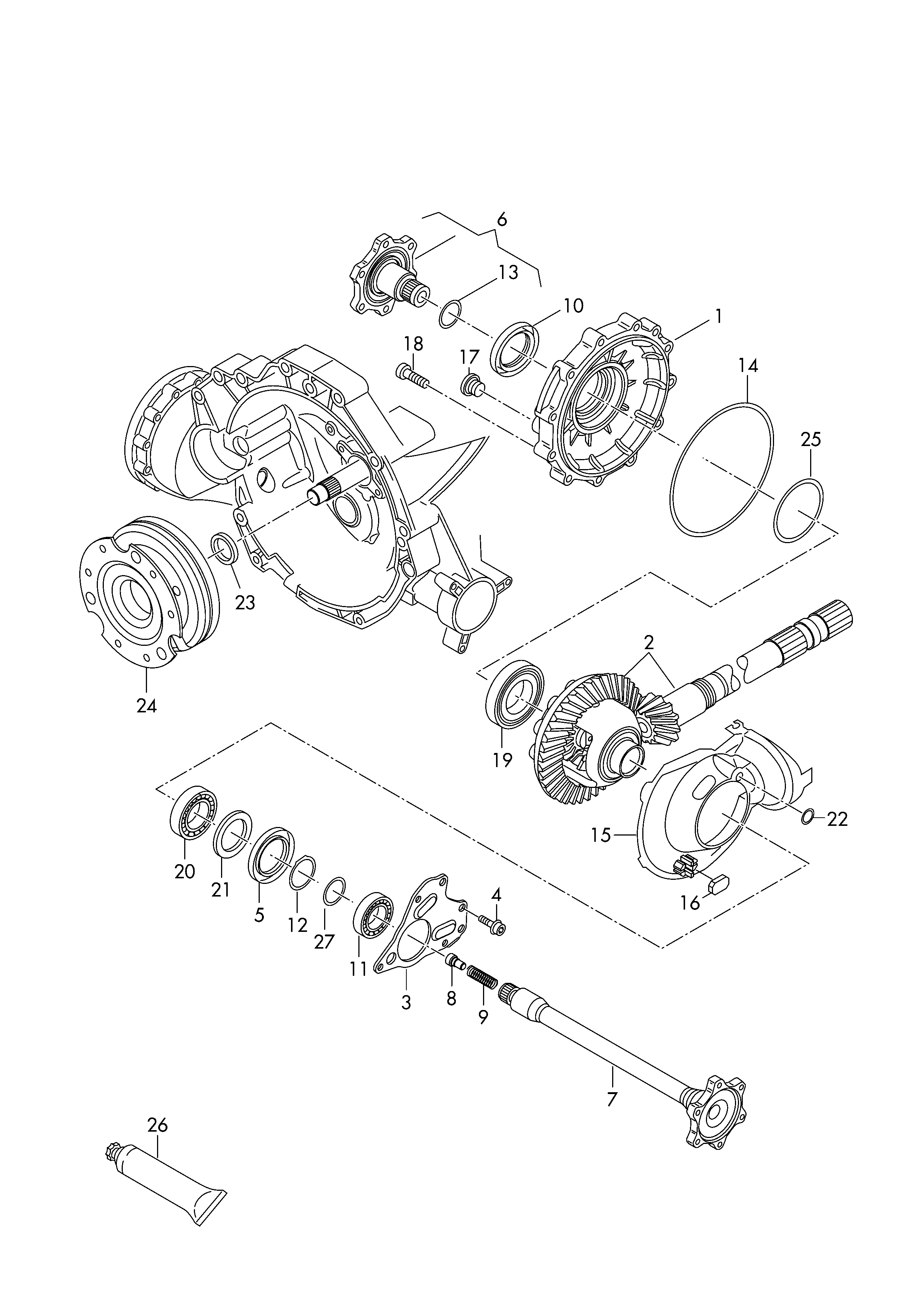 VAG 0B4409400C - Уплотняющее кольцо, дифференциал autosila-amz.com