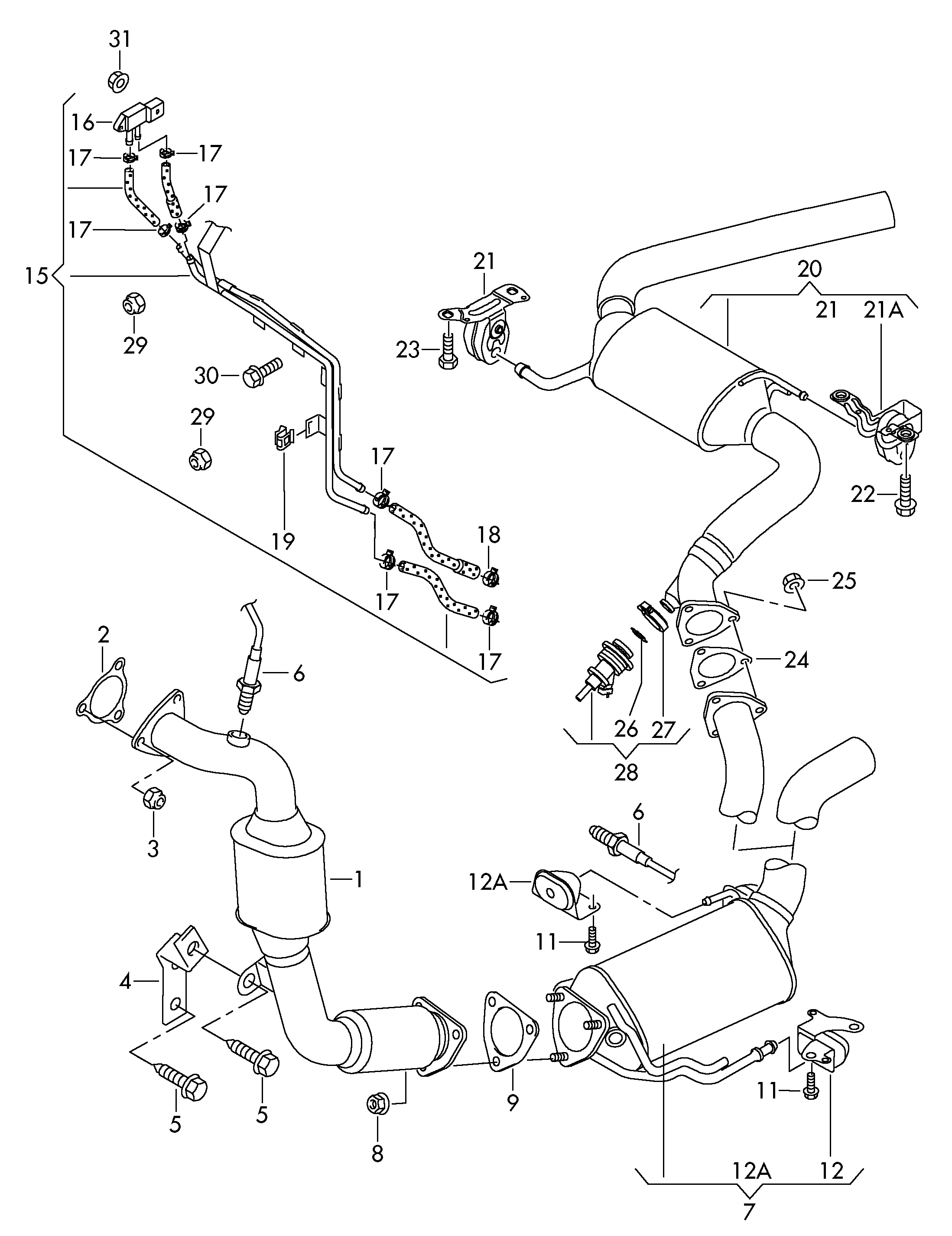 Seat 7L8 131 552H - Датчик, давление выхлопных газов autosila-amz.com