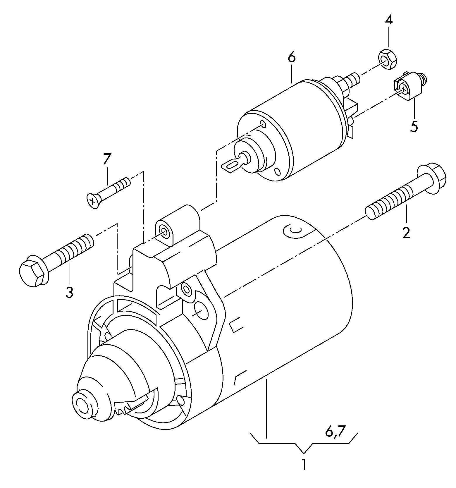 VW 059 911 024 A - Стартер autosila-amz.com