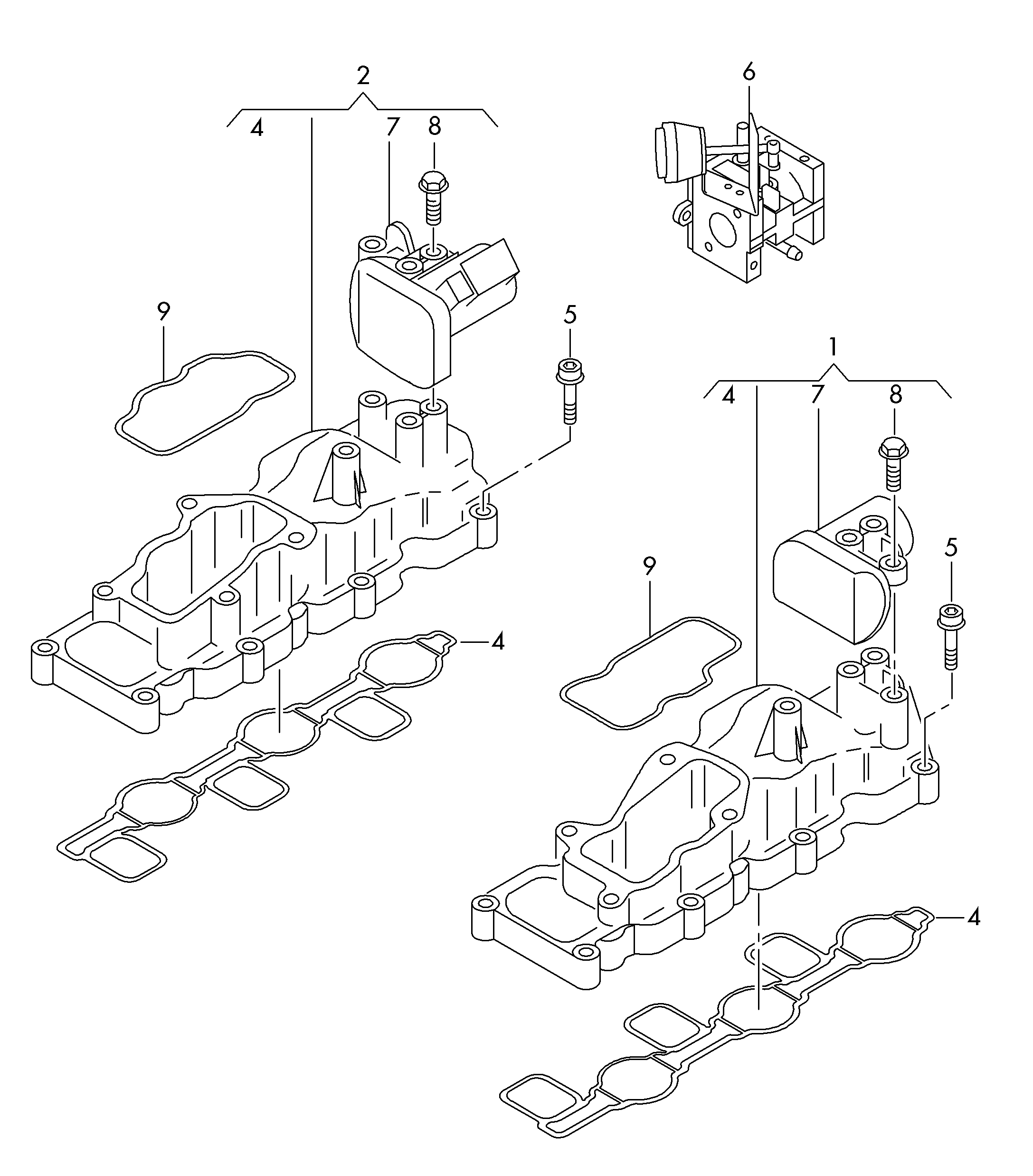 VAG 059 129 711CK - Патрубок, впускной коллектор autosila-amz.com