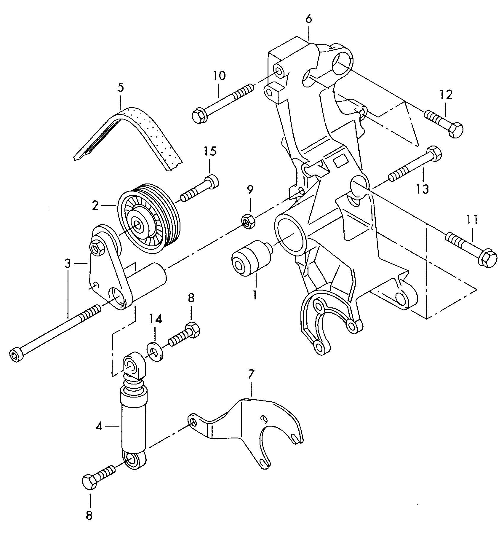 VAG N  0195315 - Болт крепления демпфера autosila-amz.com