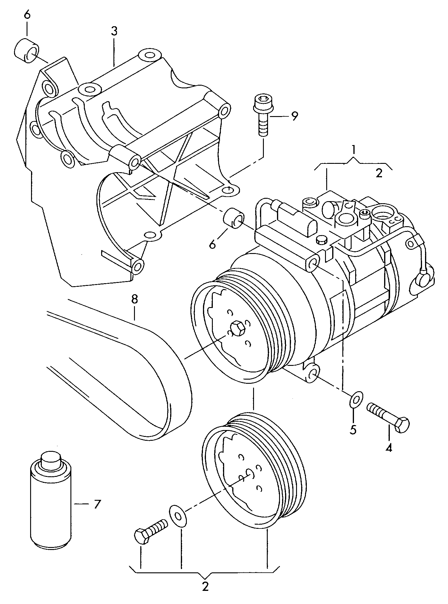 VW 4E0260805F - Регулирующий клапан, компрессор autosila-amz.com