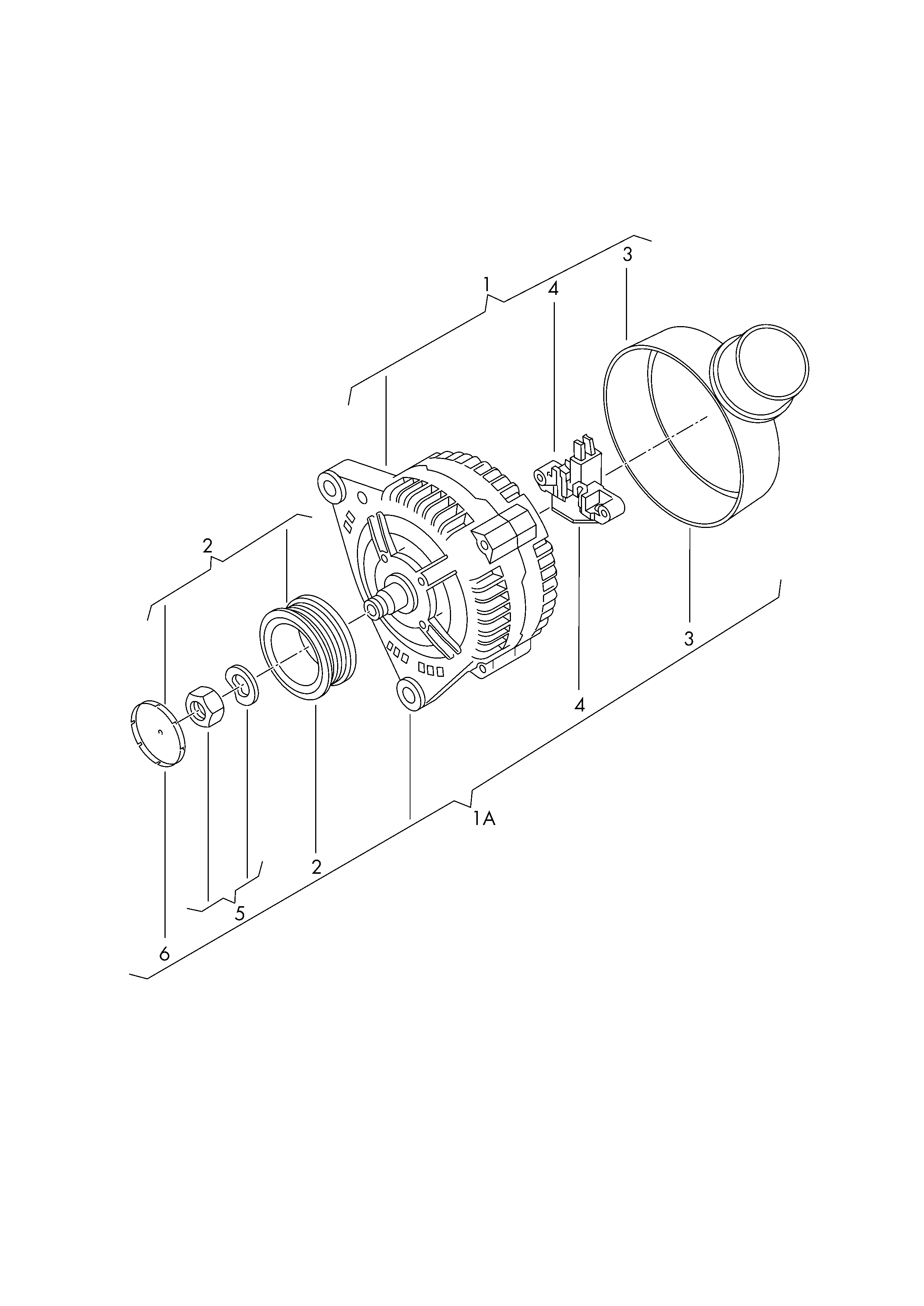 VW (SVW) 03C903023S - Генератор autosila-amz.com