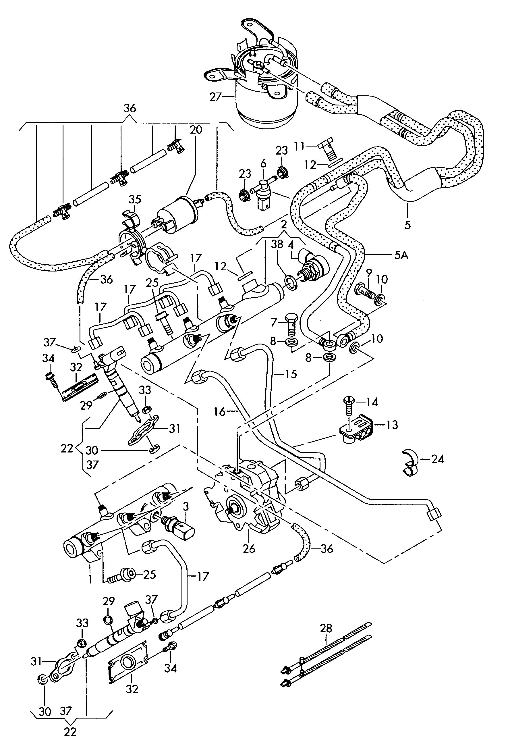 VAG 057 130 277 AK - Форсунка инжекторная autosila-amz.com