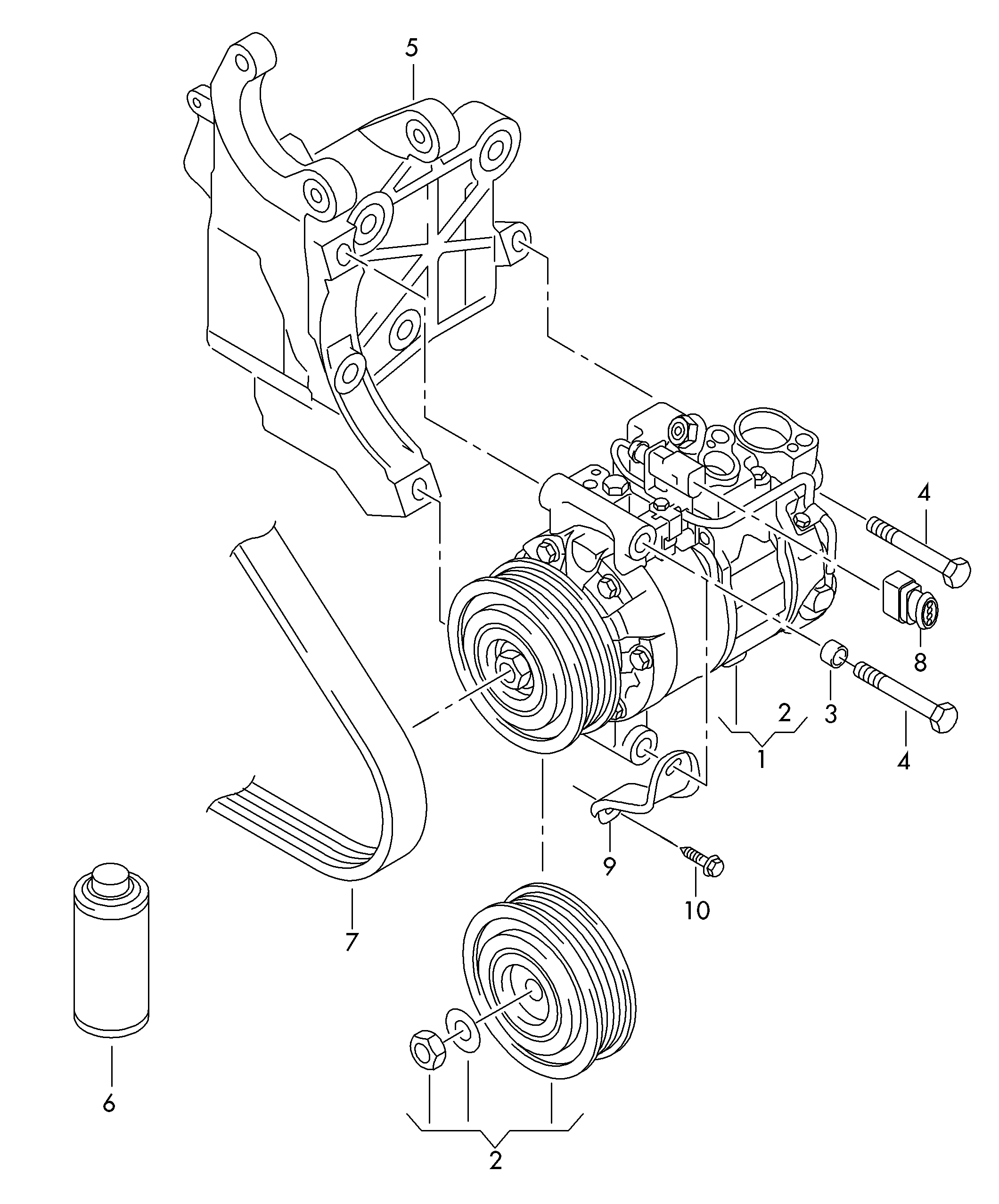 AUDI 4G0260805B - Компрессор кондиционера autosila-amz.com