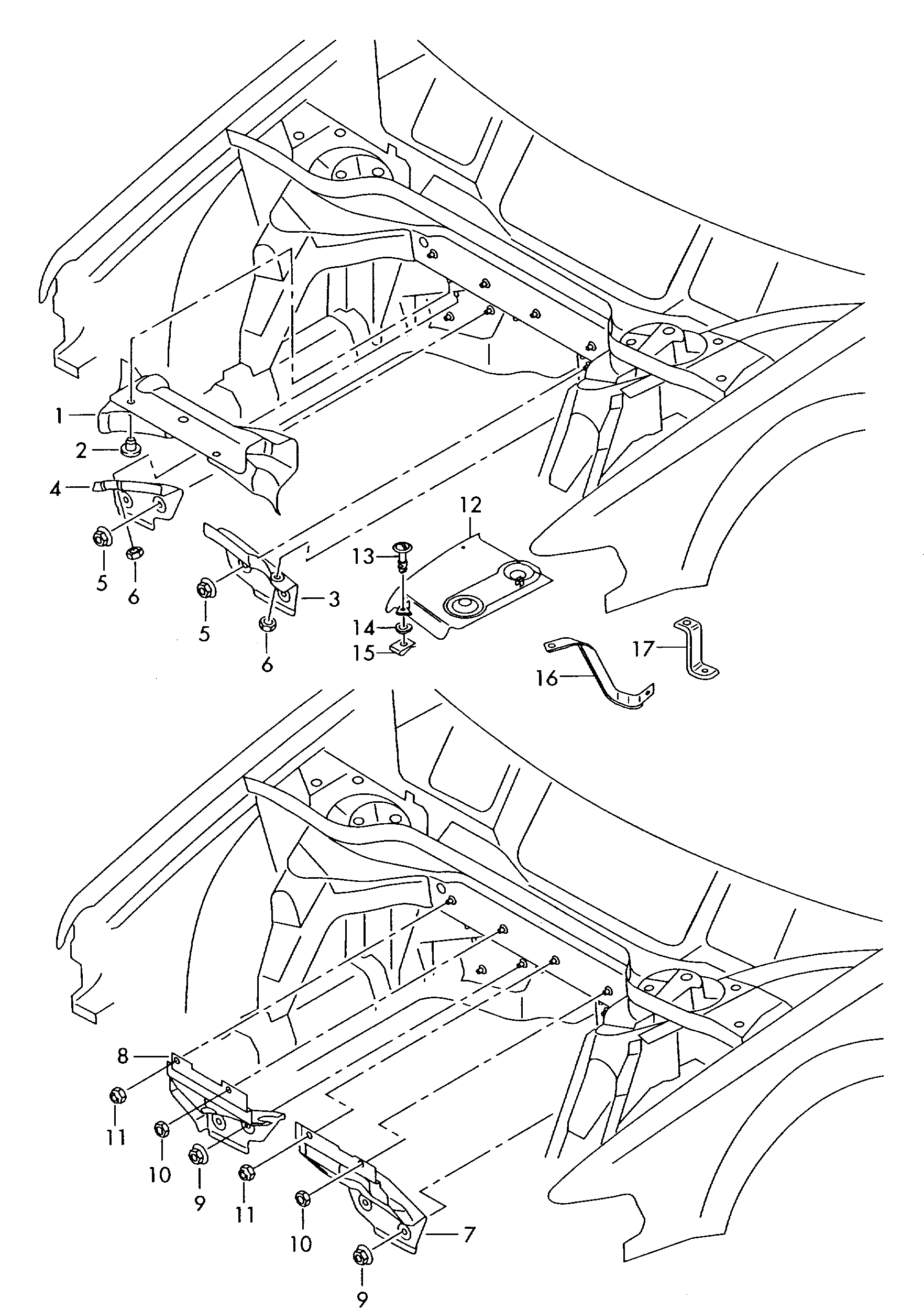 VW N  0230028 - hexagon nut, self-locking autosila-amz.com