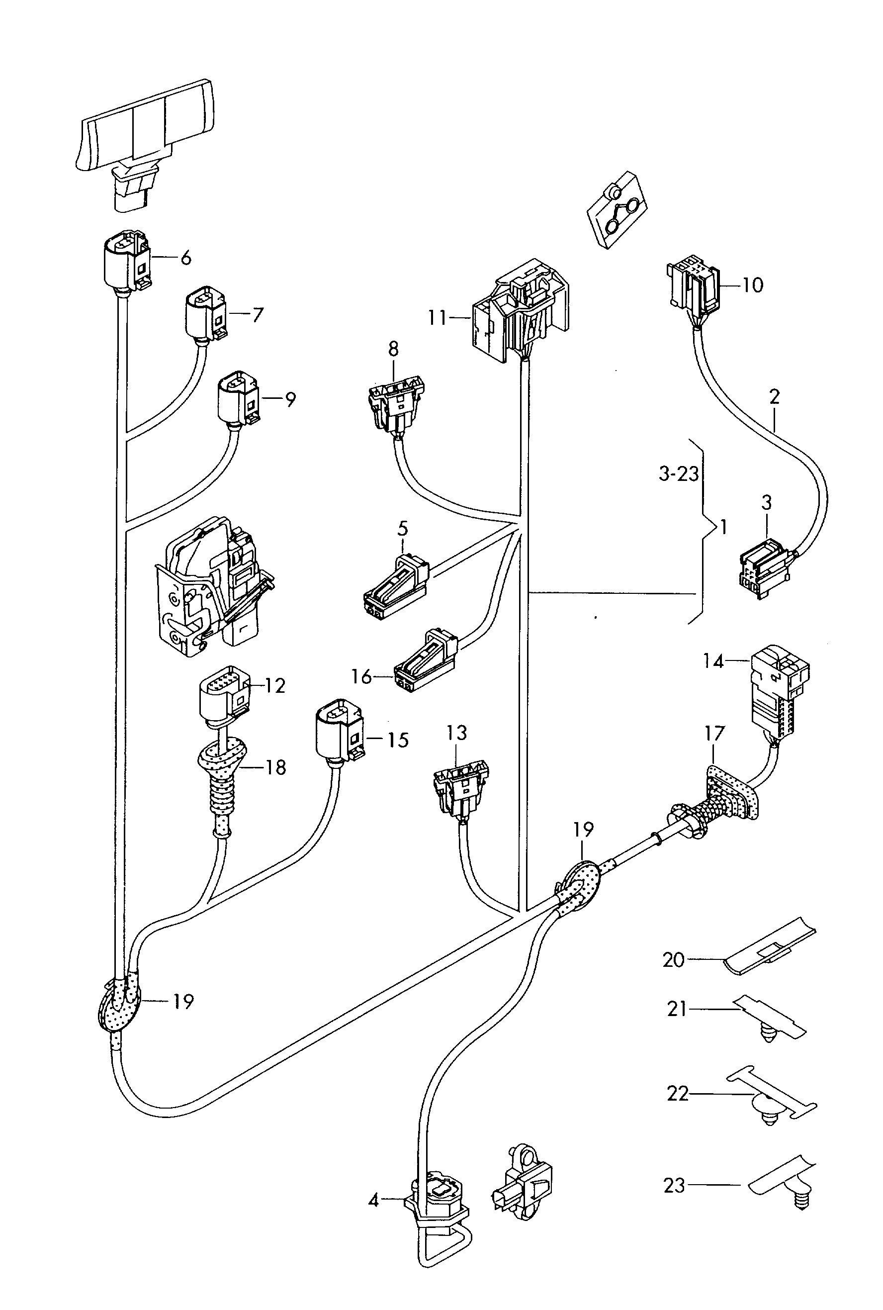 VAG 4F1 971 030 AF - Жгут проводов двери autosila-amz.com