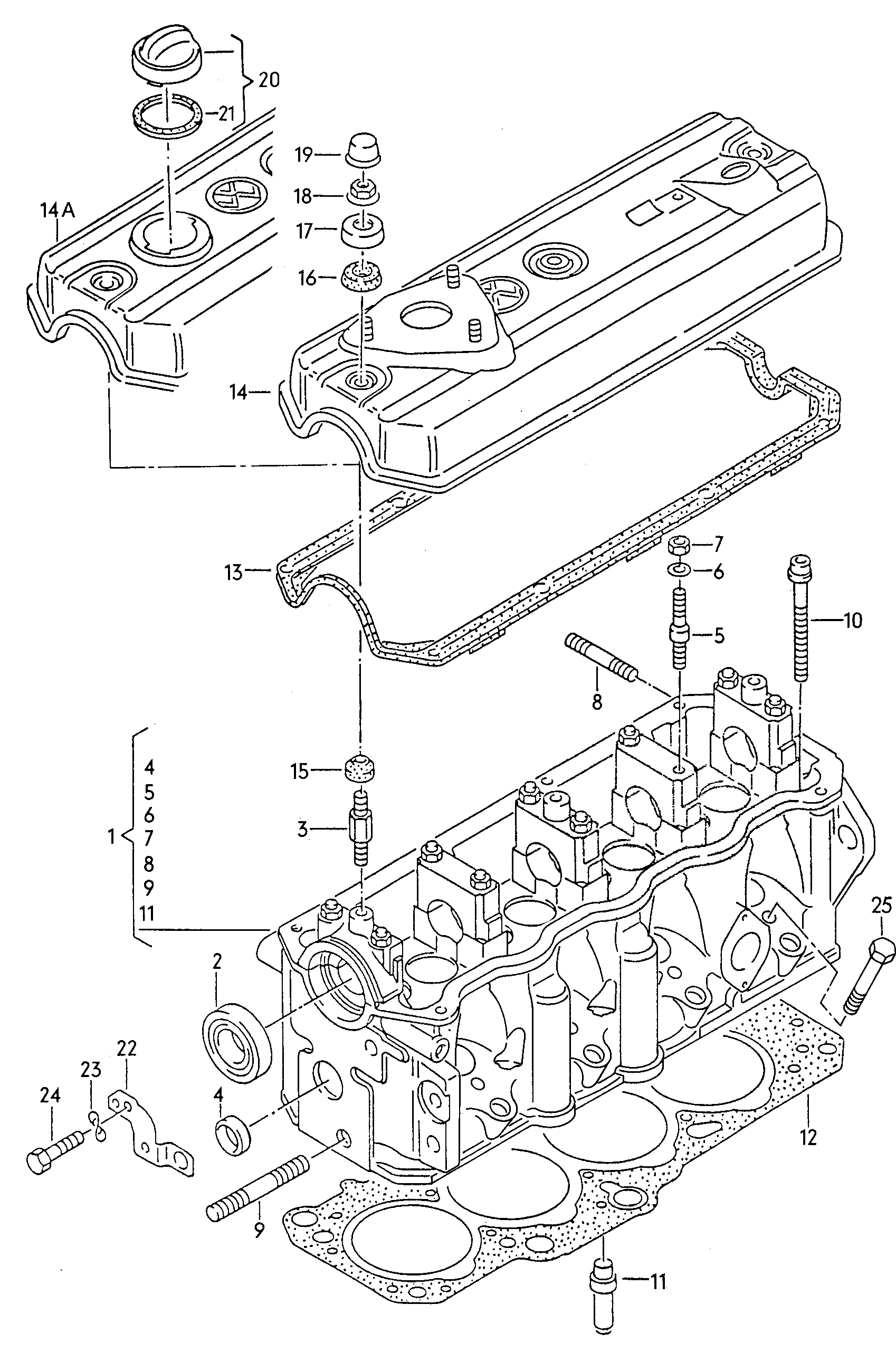 VAG 028103265EX - Головка цилиндра autosila-amz.com