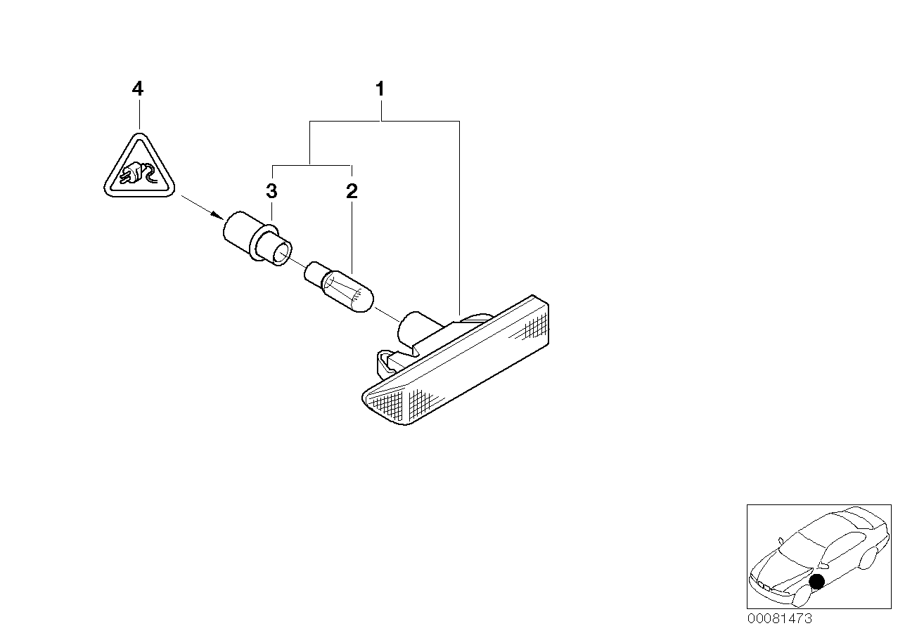 BMW 6313 2 269 480 - Лампа накаливания Gelb !12V 5W \BMW 3 E36, 5 E34, E39, E60, 6 E63, E64, 7 E38, E65, E66, E67, X5 autosila-amz.com