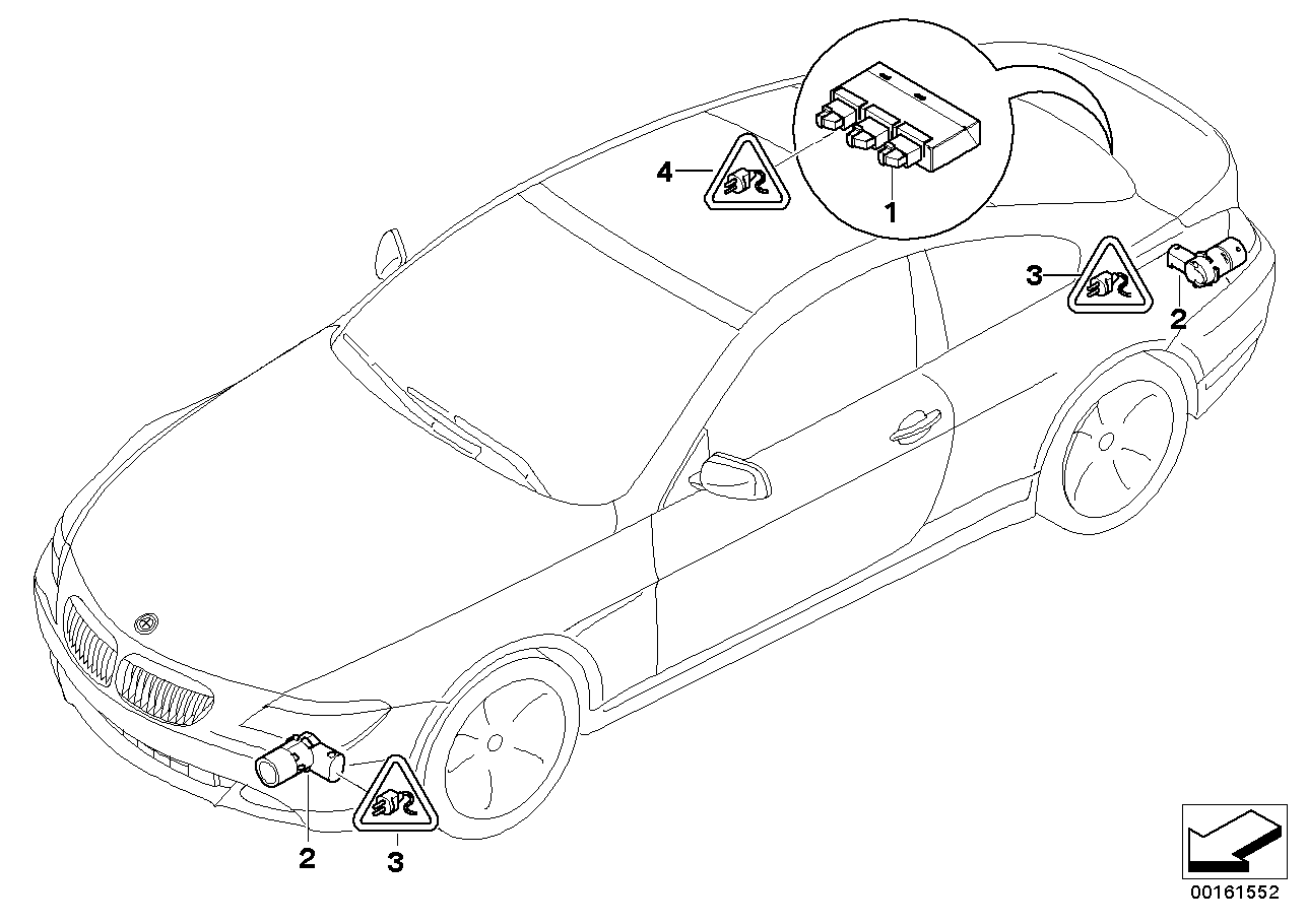 Mini 66 20 2 180 149 - Датчик, система помощи при парковке autosila-amz.com