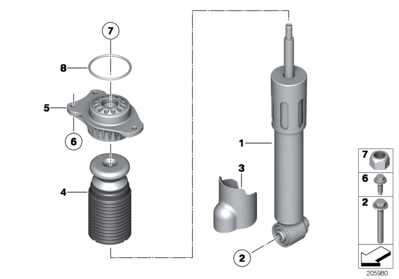 BMW 33536781684 - Supplementary damper autosila-amz.com