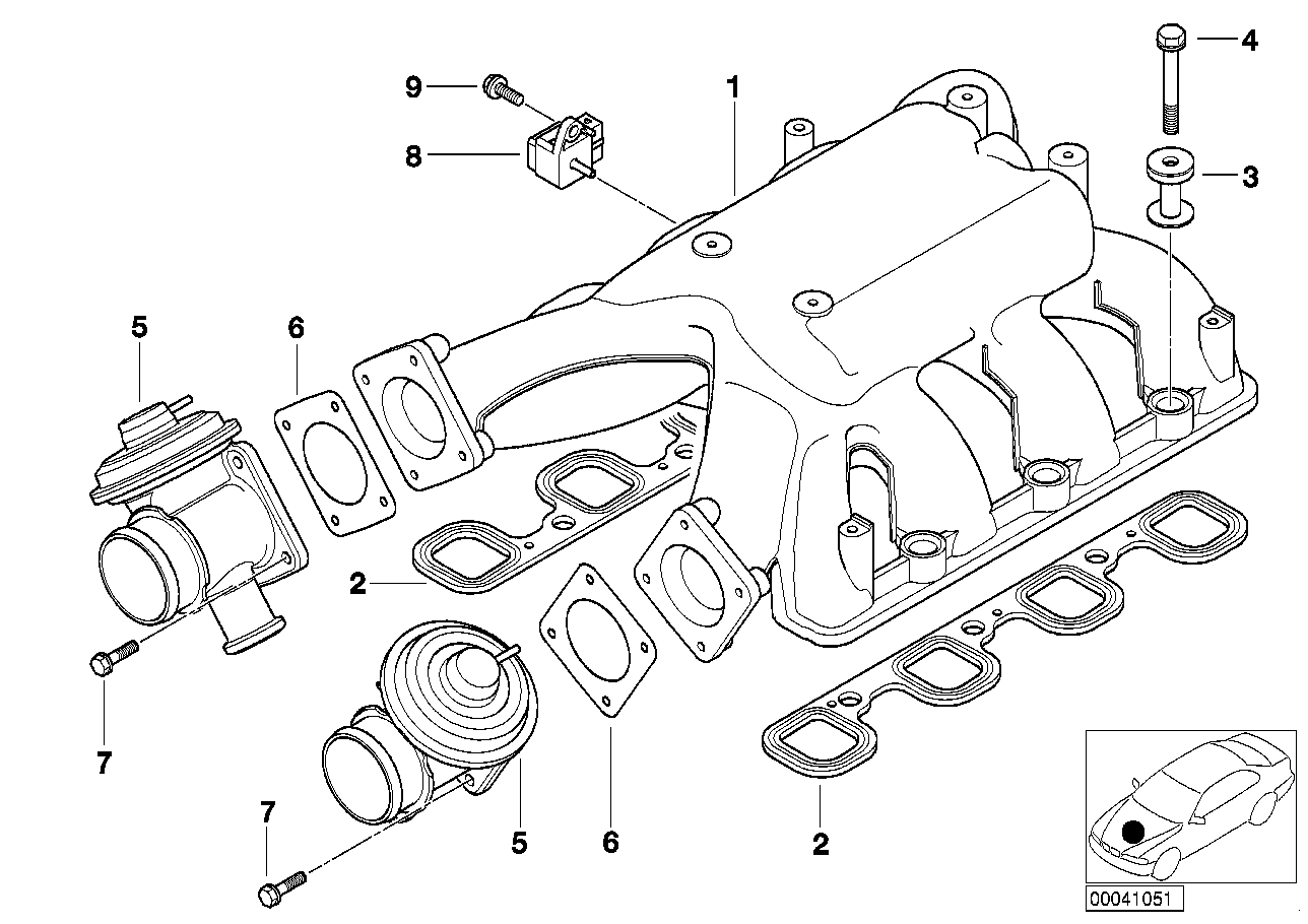 Mini 13 62 2 246 977 - Датчик, давление во впускной трубе autosila-amz.com