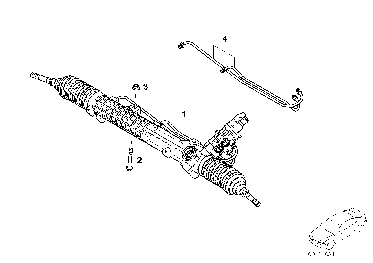 Jeep 32 13 6 753 438 - Рулевой механизм, рейка autosila-amz.com