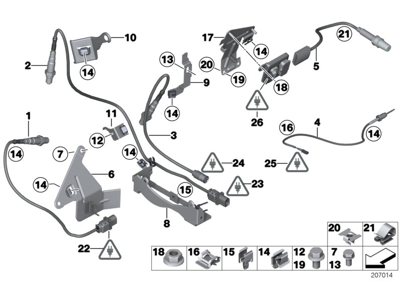 BMW 11 78 7 569 930 - Регулирующий лямбда-зонд !L= 720MM \BMW 1 E81, E82, E87 LCI, E88, 3 E90, E91, E92, E93, autosila-amz.com