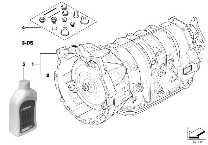 BMW 83 22 2 305 395 - 83222305395 ATF 1 ! \BMW 3 E36, E46, 5 E39, X3 E83, X5 E53, Z3 autosila-amz.com