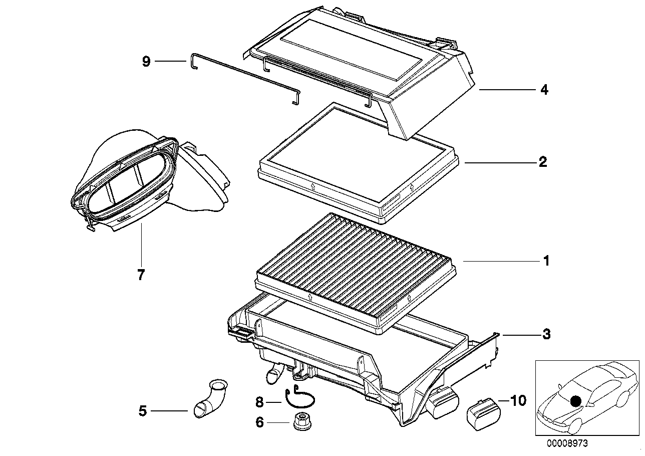 Mini 64119070073 - Фильтр воздуха в салоне autosila-amz.com