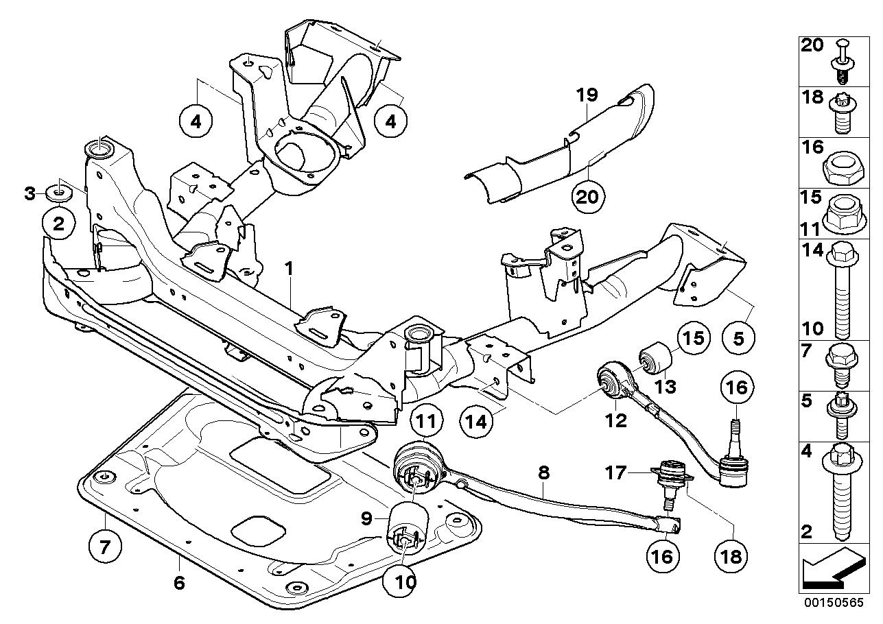 BMW 31 10 3 438 623 - Шаровая опора, несущий / направляющий шарнир autosila-amz.com