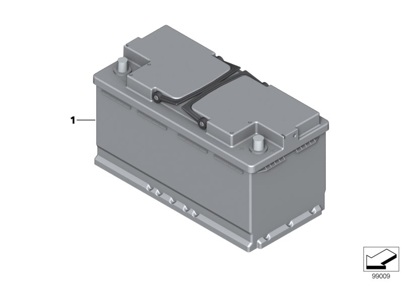 Porsche 61216924021 - Original BMW AGM-battery autosila-amz.com