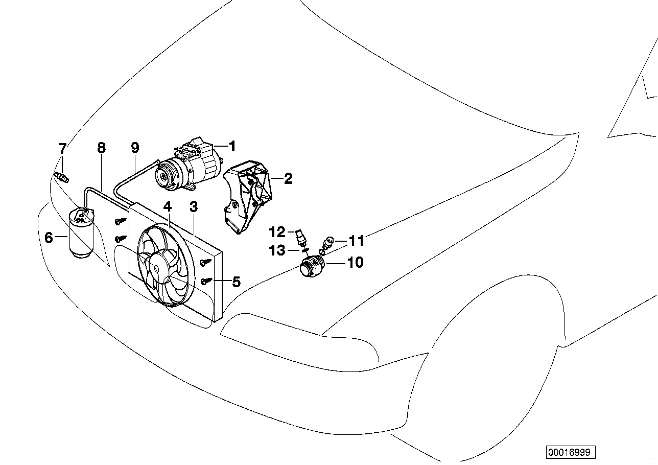 BMW 64 52 8 391 693 - RP компрессор кондиционера !R134A \BMW 3 E36 autosila-amz.com