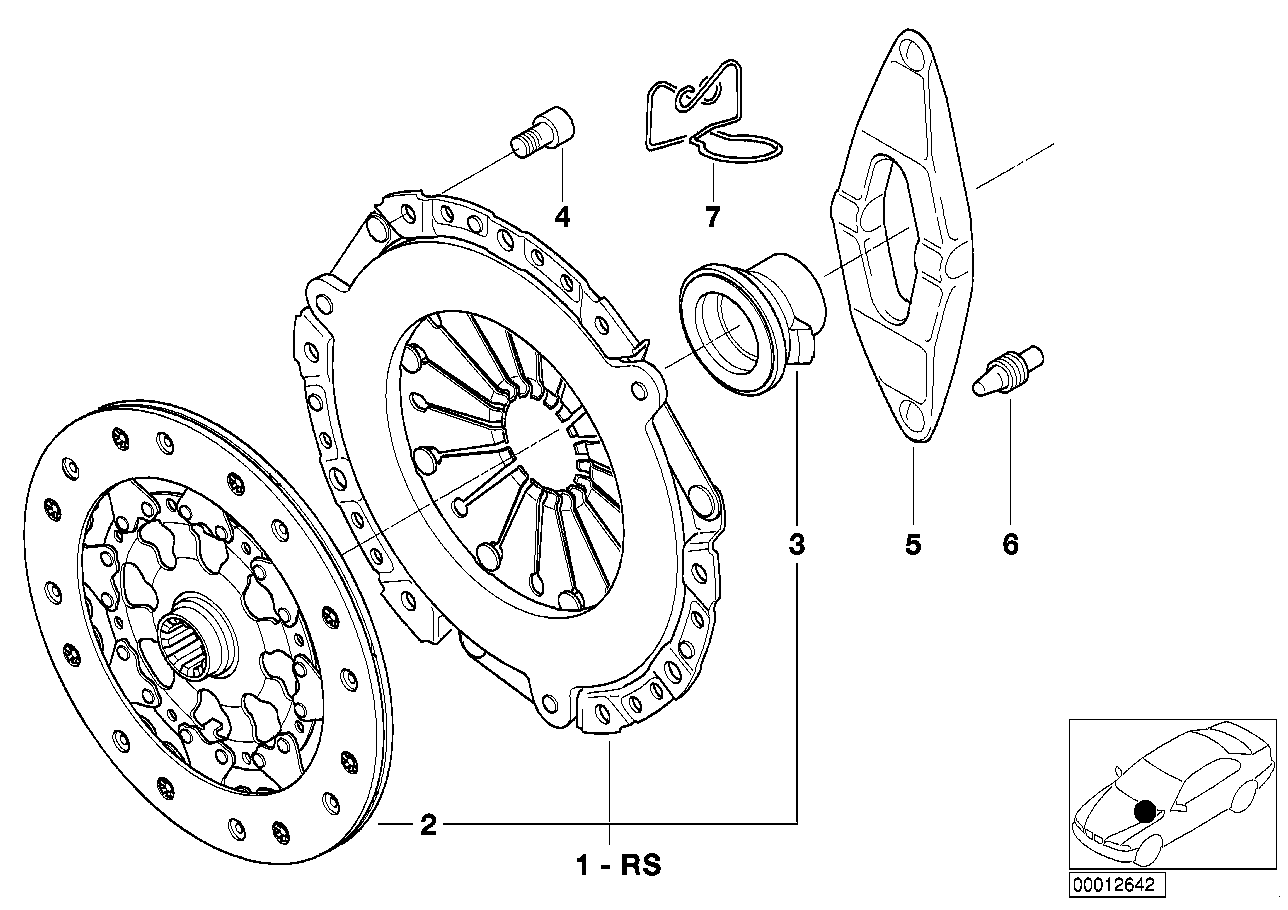 BMW 21 21 1 223 566 - Оборотный ведомый диск безасбестовый !D=215MM \\BMW 3 E30, E36, 5 E34 autosila-amz.com