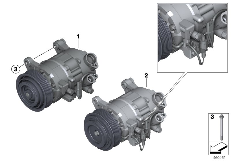 BMW 64 52 9 223 694 - Компрессор кондиционера autosila-amz.com