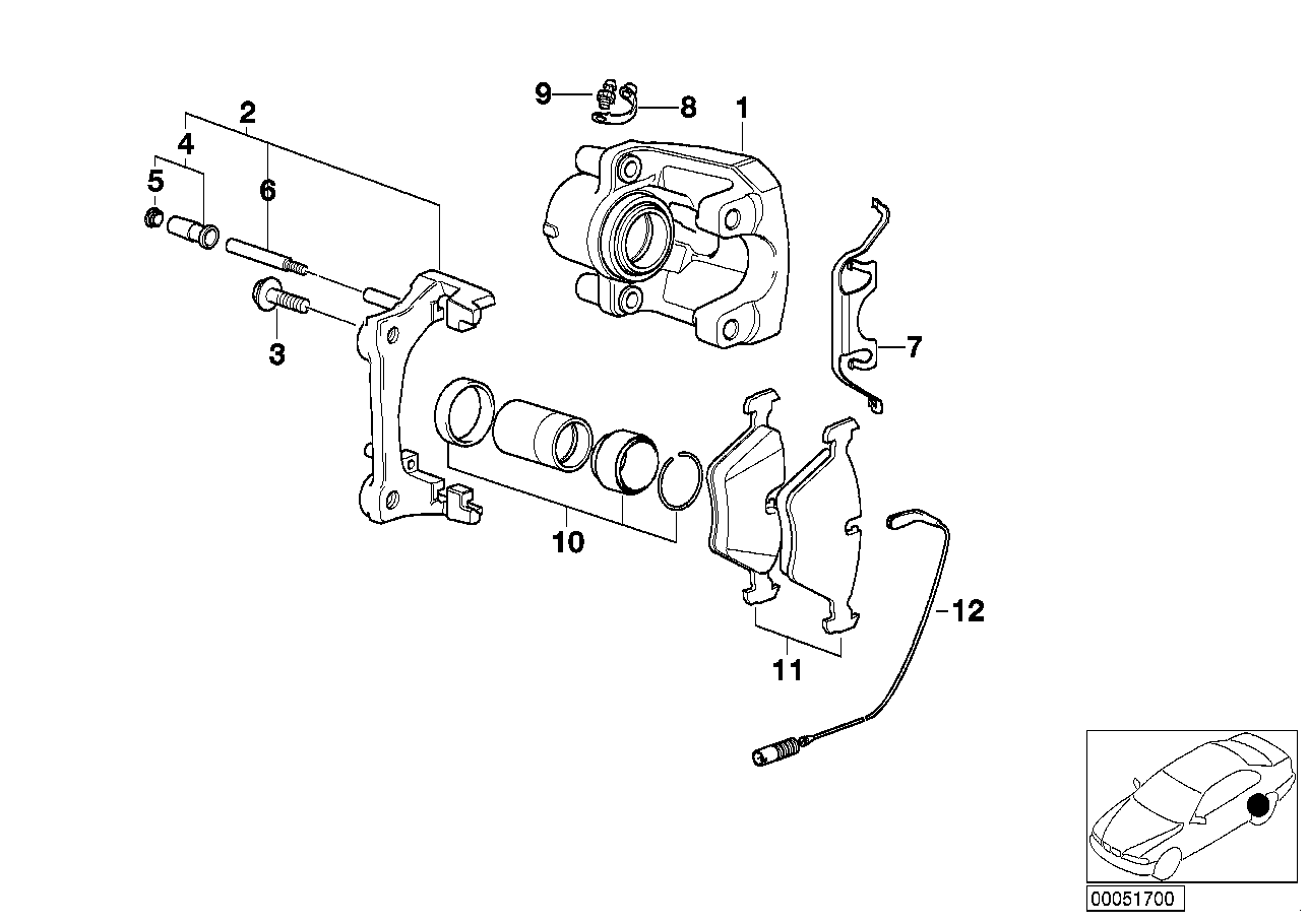 BMW (BRILLIANCE) 34 21 6 778 168 - Тормозные колодки, дисковые, комплект autosila-amz.com