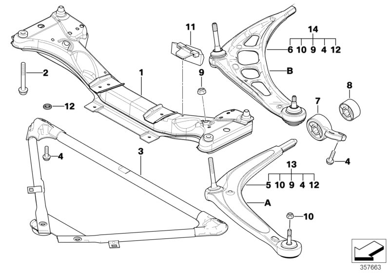 BMW 31126783375 - Подвеска колеса, комплект autosila-amz.com