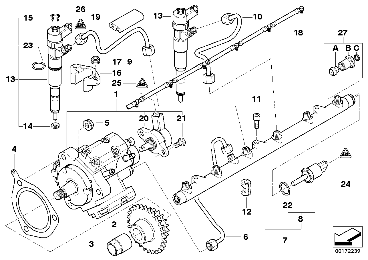 BMW 13 53 7 785 722 - Уплотнительное кольцо ! \BMW 3 E46, 5 E39, 7 E38, X5 E53 autosila-amz.com