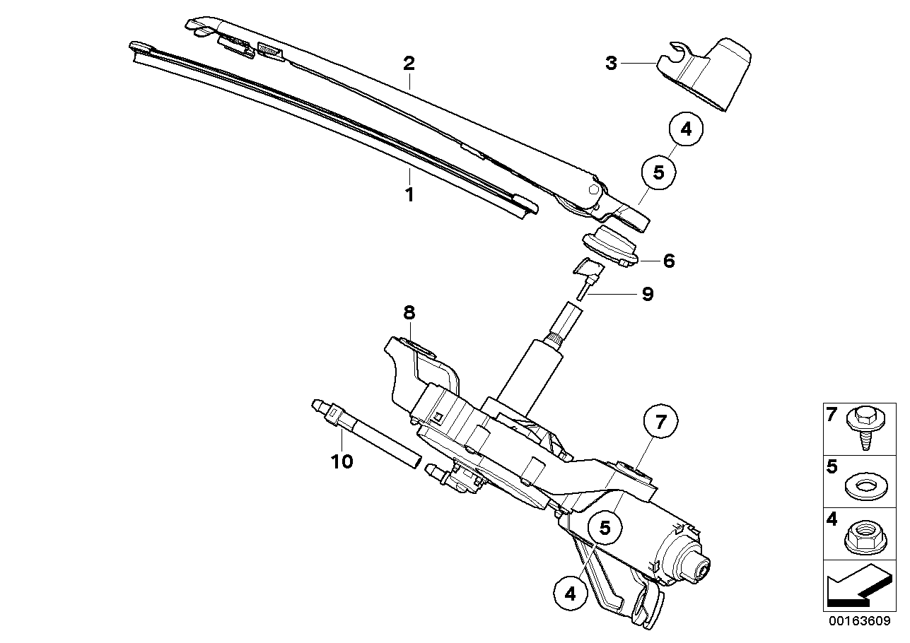 BMW 6162 7138 507 - Щетка стеклоочистителя autosila-amz.com