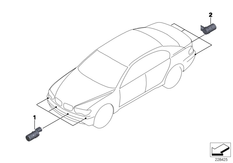 BMW 66 20 6 989 169 - Датчик, система помощи при парковке autosila-amz.com