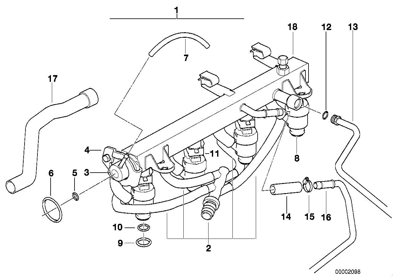 BMW 13531743378 - Регулятор давления !3.0BAR/BOSCH \BMW 3 E30, E36, E46, 5 E34, 7 E32, 8 E31, Z3 autosila-amz.com