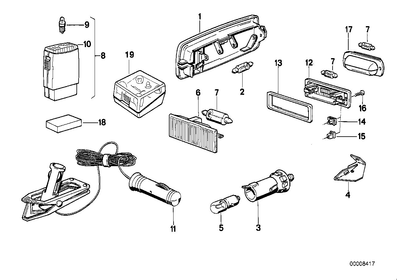 Mini 0711 9 978 305 - Лампа накаливания, освещение салона autosila-amz.com