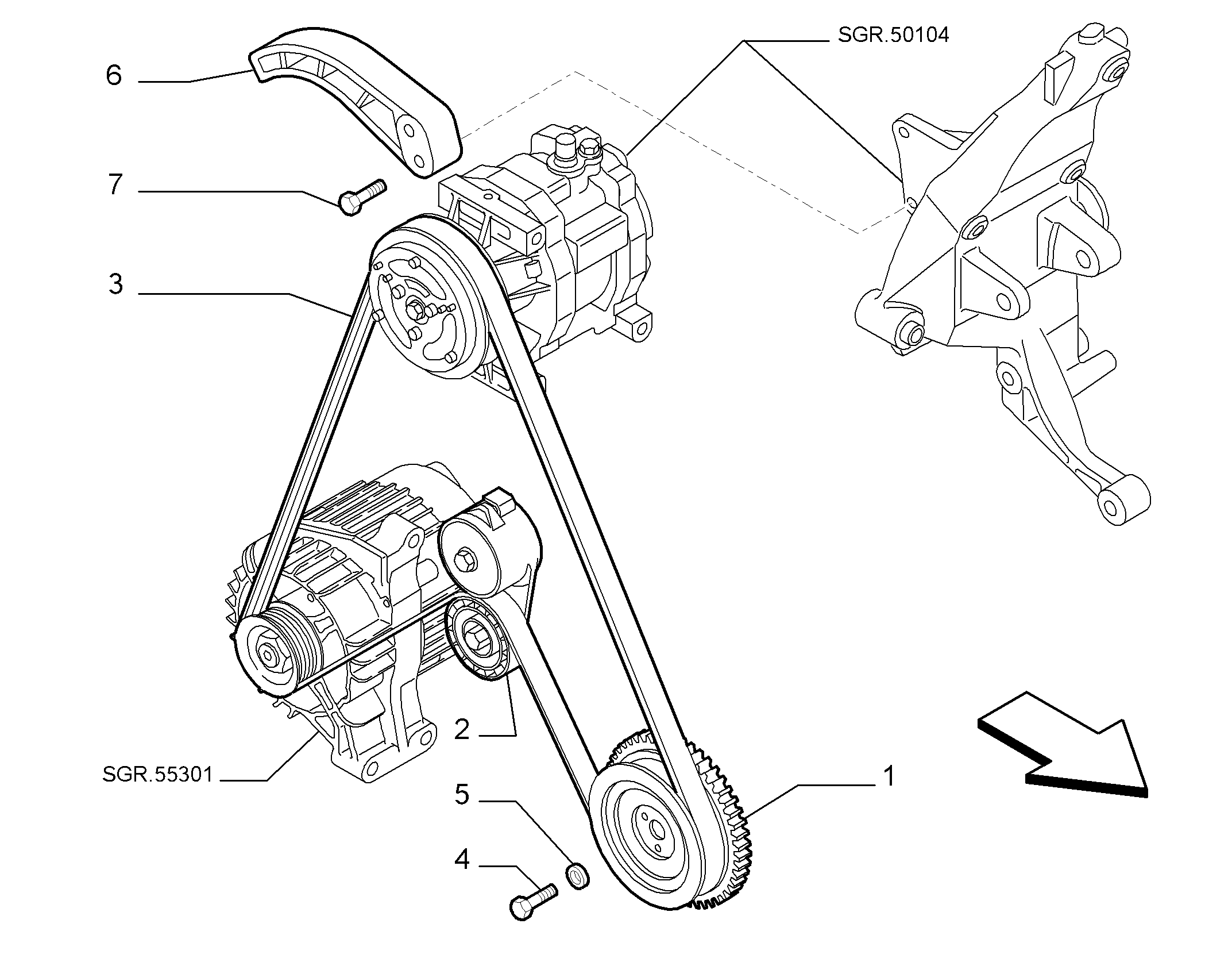 Chrysler 55217836 - Шкив коленчатого вала autosila-amz.com