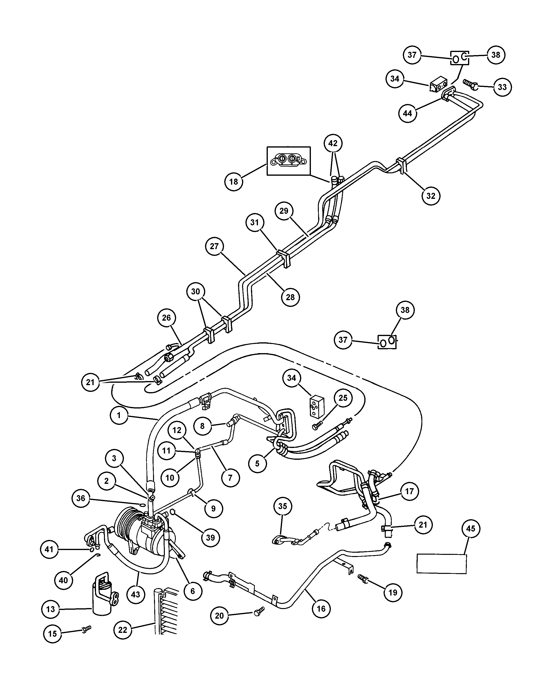 Chrysler 46 771 56A B - Компрессор кондиционера autosila-amz.com