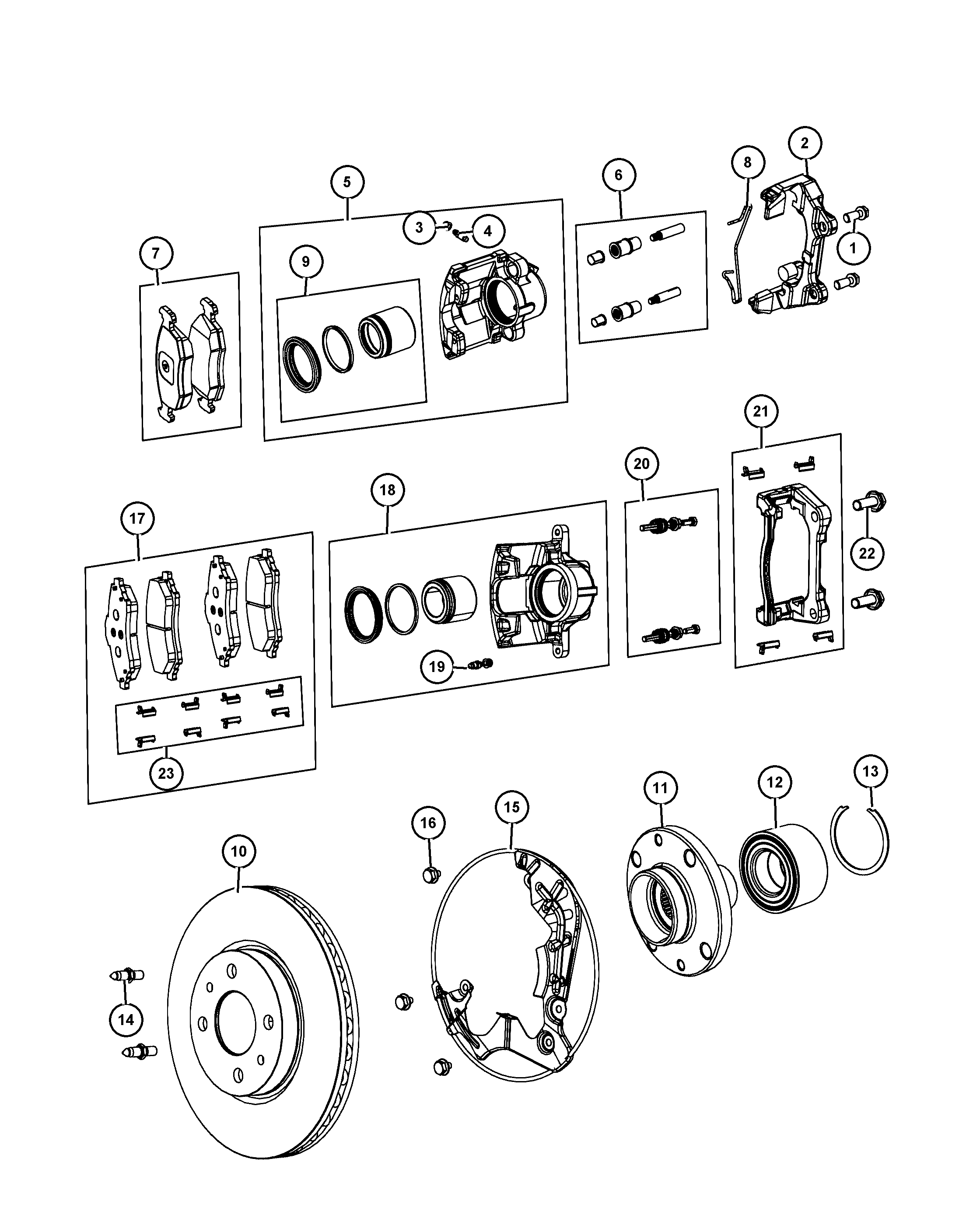 FIAT 68102 483AB - Тормозные колодки, дисковые, комплект autosila-amz.com