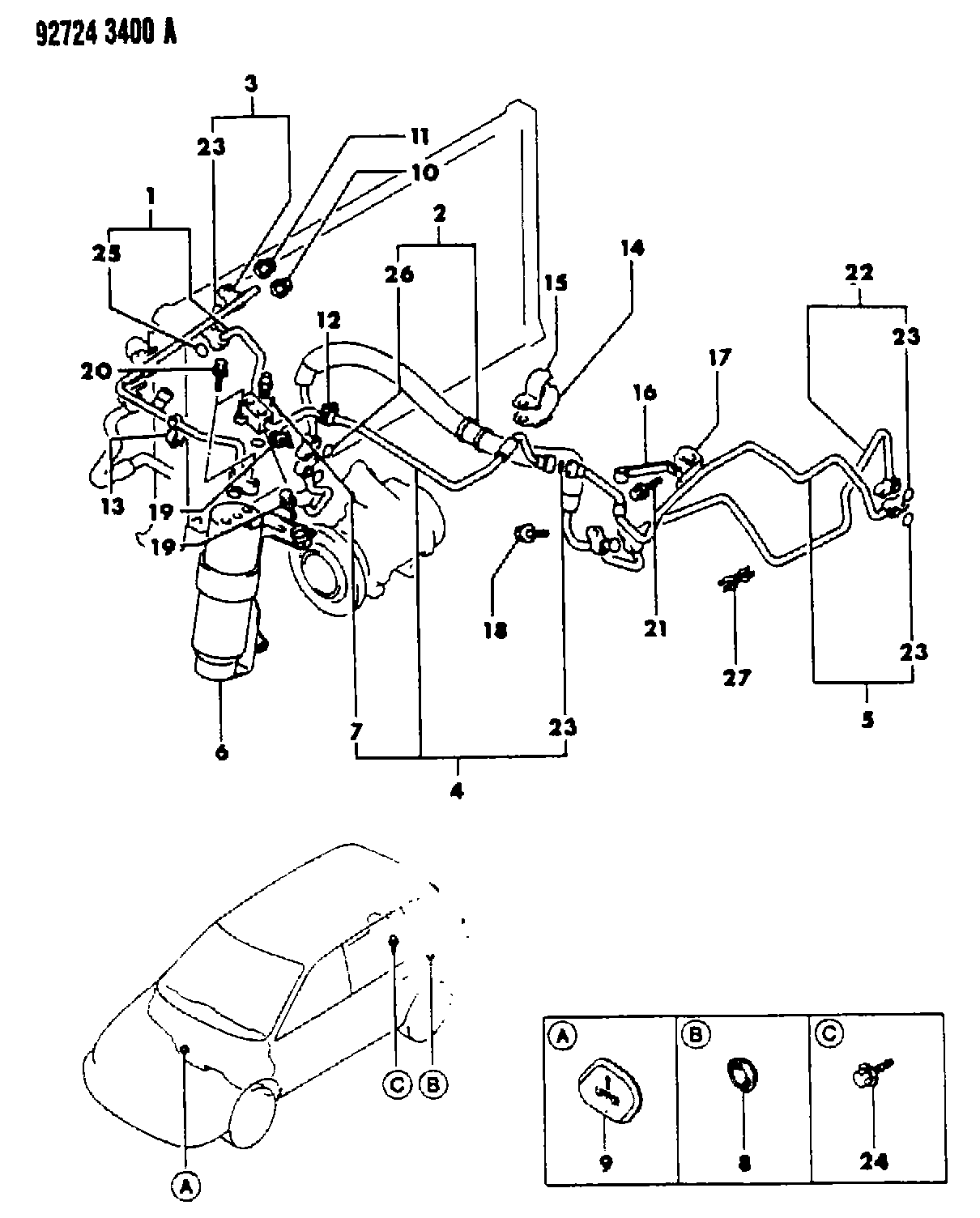 Mitsubishi MB-899497 - Осушитель, кондиционер autosila-amz.com