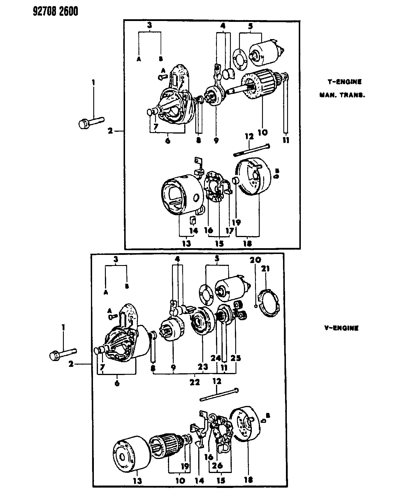 Mitsubishi MD60 7903 - Втулка, вал стартера autosila-amz.com