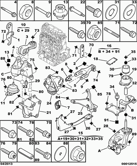 PEUGEOT (DF-PSA) 1806 50 - Подушка, опора, подвеска двигателя autosila-amz.com