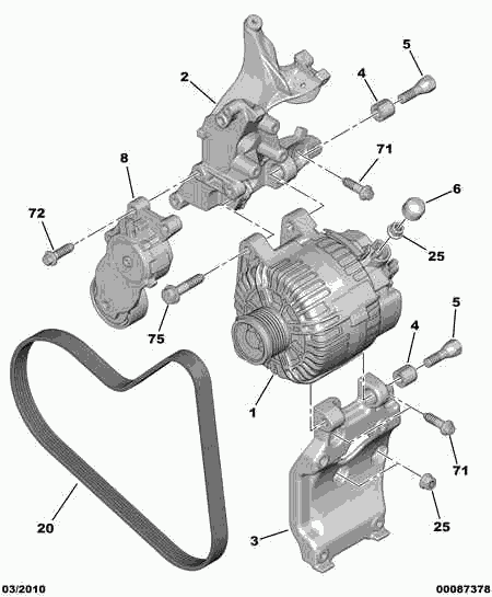 CITROËN 96 780 488 80 - Генератор autosila-amz.com