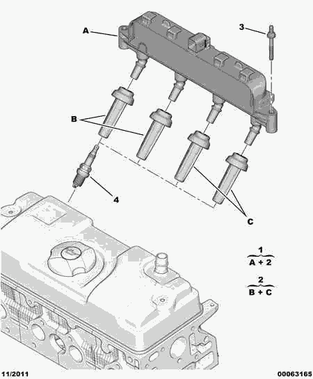 PEUGEOT 5960 C1 - ENGINE SPARK-PLUG autosila-amz.com