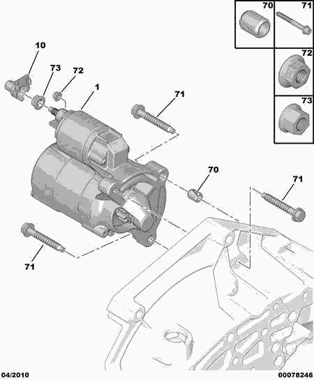 CITROËN/PEUGEOT 5802 M9 - Стартер autosila-amz.com