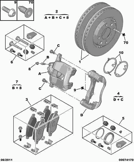 CITROËN (DF-PSA) E169142 - Тормозной диск autosila-amz.com