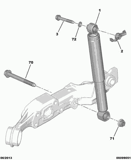 CITROËN (DF-PSA) 5206 Z7 - Амортизатор autosila-amz.com