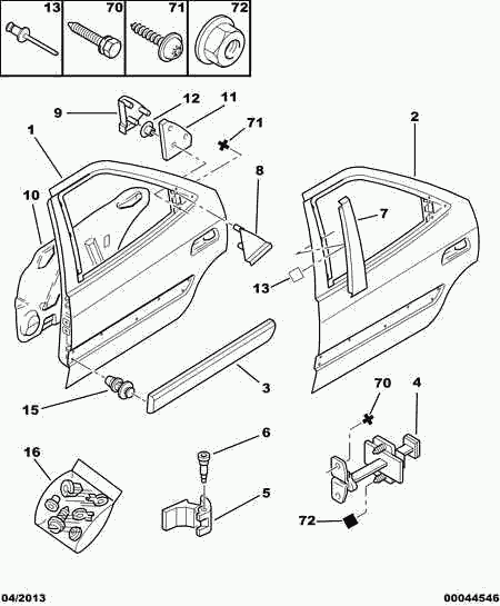 CITROËN 8565 35 - Комплект клипс, кузов autosila-amz.com