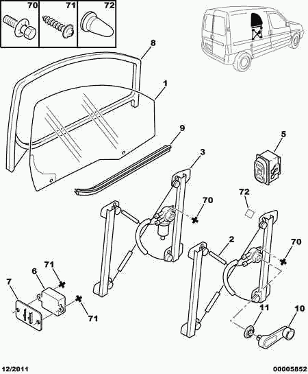 CITROËN 9221 G3 - Стеклоподъемник autosila-amz.com